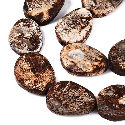Natural Tree Bark Agate Beads Strands G-Q606-23B-1