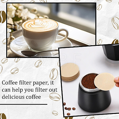 100Pcs Paper Coffee Filters FIND-WH0423-59A-1