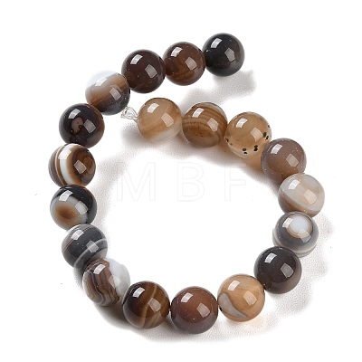 Natural Striped Agate/Banded Agate Beads Strands G-Z060-A01-C14-1