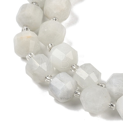 Natural White Moonstone Beads Strands G-O201B-127G-1