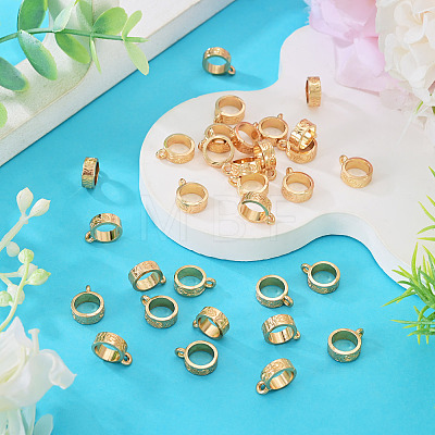 50Pcs Tibetan Style Alloy Tube Bails TIBE-TAD0001-01KCG-1