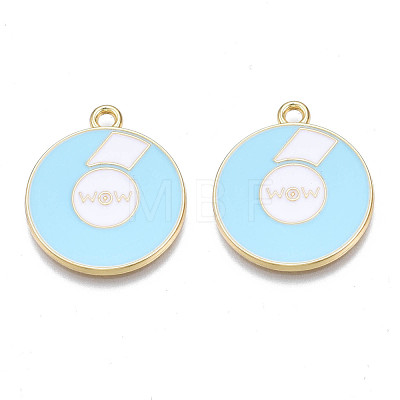 Alloy Enamel Pendants PALLOY-N170-021C-NR-1