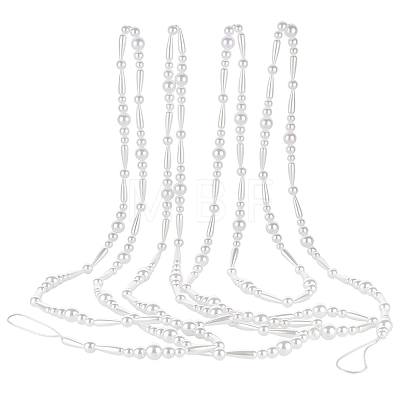 ABS Plastic Imitation Pearl Hanging Ornaments HJEW-PH02533-1