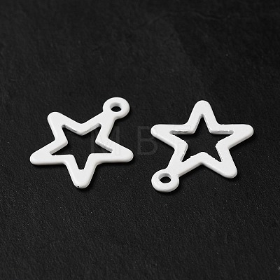 Spray Painted 201 Stainless Steel Charms STAS-I672-14B-1