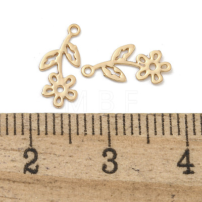 Rack Plating Brass Charms KK-S400-12KCG-1