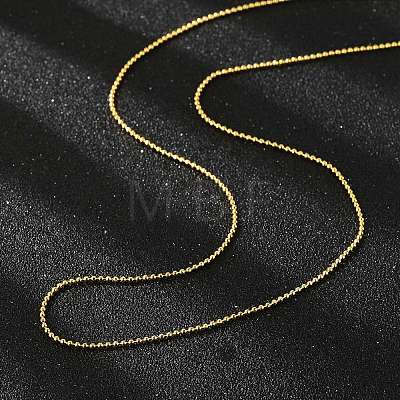 Brass Ball Chain Necklaces X-MAK-L009-06G-1