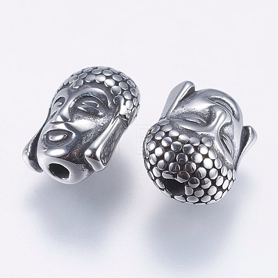 304 Stainless Steel Beads STAS-F195-024AS-1