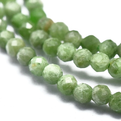 Natural Green Diopside Beads Strands G-P438-C02-2mm-1
