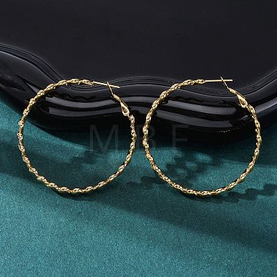 304 Stainless Steel Hoop Earrings EJEW-S250-04A-G-1