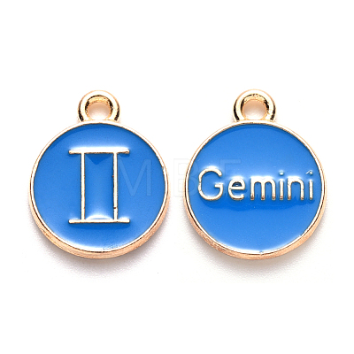 Alloy Enamel Pendants ENAM-S124-01A-02I-1
