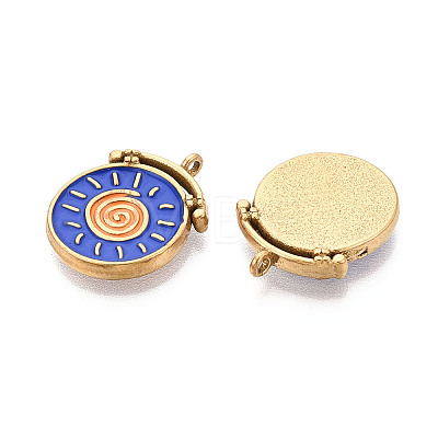 304 Stainless Steel Enamel Pendants STAS-N124-35A-G-1