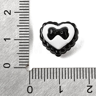 Alloy Enamel Beads AL-CBA8B94-09B-1