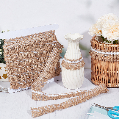 12.5M Burlap Ribbon AJEW-GF0014-55A-1