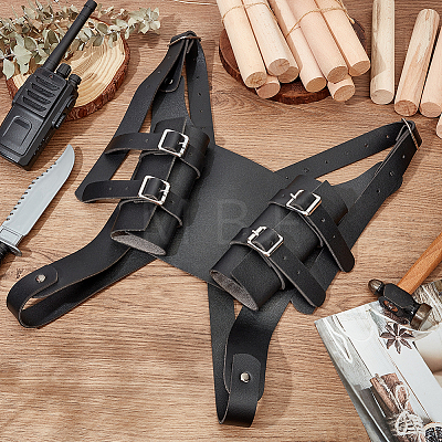 PU Leather with Alloy Fencing Sheath AJEW-WH0415-58A-1