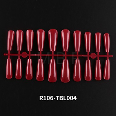 Solid Color Plastic Seamless Toe False Nail MRMJ-R106-TBL004-1