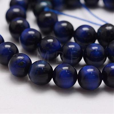 Natural Tiger Eye Bead Strands G-P230-08-B-8mm-1