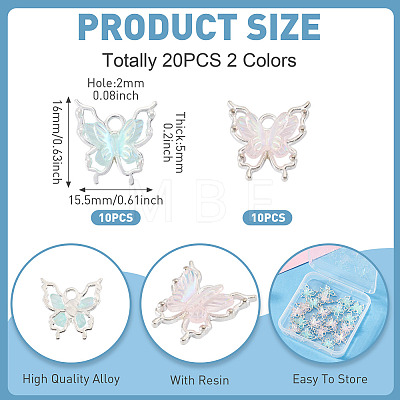 20Pcs 2 Colors Alloy Pendants FIND-TA0010-11-1