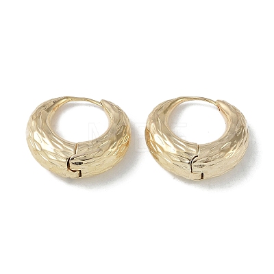 Texture Ring Brass Stud Earrings for Women EJEW-H006-04P-1