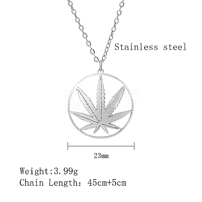 Non-Tarnish Stainless Steel Pendant Necklace for Women BJ4908-2-1