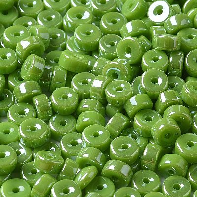 Opaque Colours Luster Glass Seed Beads SEED-E001-P3x6mm-A11-1