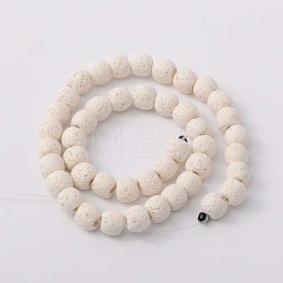 Natural Lava Rock Bead Strands G-L435-03-12mm-11-1