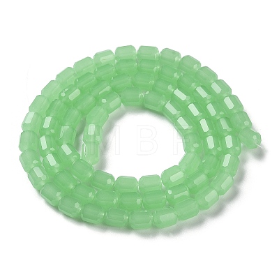 Imitation Jade Glass Bead Strands GLAA-G112-02B-1