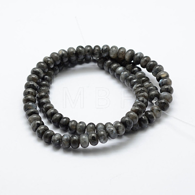 Natural Labradorite Beads Strands G-G665-06-6x4mm-1