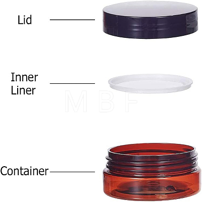 Plastic Cosmetics Cream Jar AJEW-WH0096-29-1