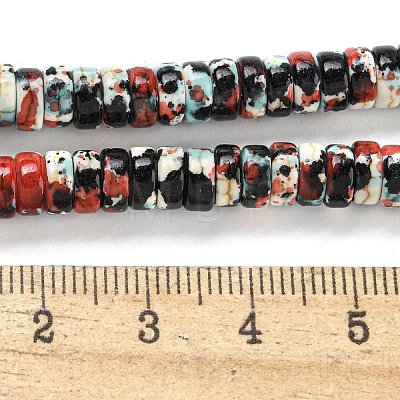 Baking Paint Synthetic Turquoise Beads Strands G-H060-02B-08-1