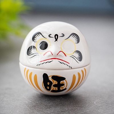 Porcelain Daruma Display Decoration PW-WG0B496-02-1