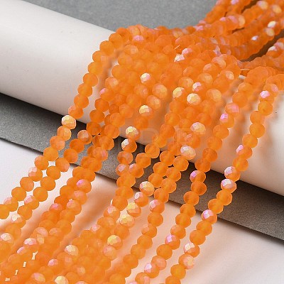 Transparent Glass Beads Strands EGLA-A044-T2mm-MB05-1