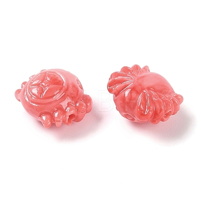 Synthetic Shell Dyed Carved Beads SHEL-H005-13-1