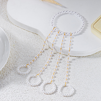 Imitation Pearl Slave Bracelets WGC5E35-01-1