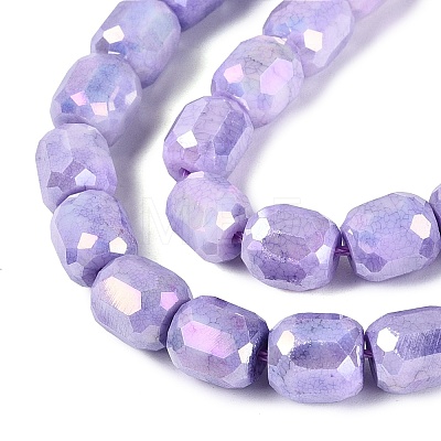 Anti-Tarnish Electroplate Glass Beads Strands EGLA-N027-03A-10-1