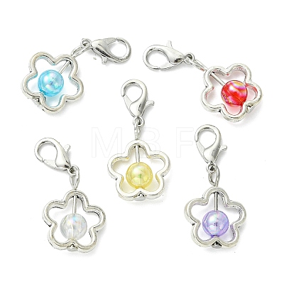 50Pcs Transparent Acrylic Pendant Decorations HJEW-JM04824-1