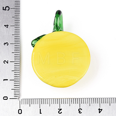 Handmade Lampwork Pendants LAMP-N034-02B-1