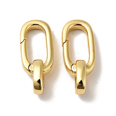 Brass Spring Gate Rings KK-J301-06G-1