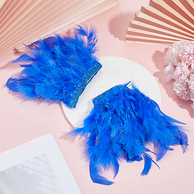 Feather Bracelets Wrist Band AJEW-WH0591-443A-1