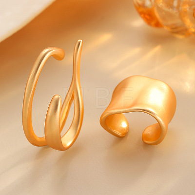 2Pcs Brass Cuff Earrings WG7AD45-01-1