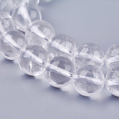 Natural Quartz Crystal Beads Strands X-G-R193-05-10mm-1