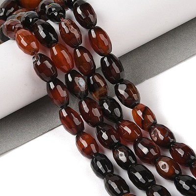 Natural Agate Beads Strands G-Q194-B01-01F-1