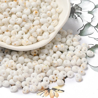 Baking Paint Glass Seed Beads SEED-F006-01A-15-1