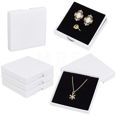 6Pcs Paper Jewelry Set Gift Packing Boxes CON-PH0003-83B-02-1