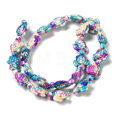 Synthetic Turquoise Dyed Beads Strands G-P507-05C-1