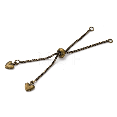 Brass Box Chain Bracelet Makings KK-C071-14AB-1