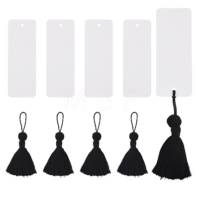 6Pcs Blank Kraft Paper Bookmark AJEW-TADJ0001-31F-1