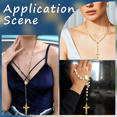 SUNNYCLUE DIY Religion Theme Jewelry Making Findings Kit DIY-SC0024-07-1