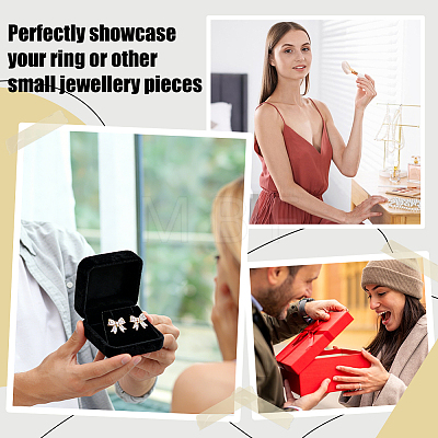 Portable Travel Velvet Jewelry Organizer Cases for Earrings and Necklace CON-WH0089-246A-1