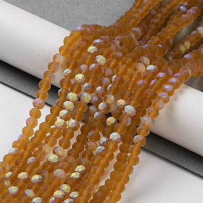 Transparent Glass Beads Strands EGLA-A044-T2mm-MB02-1