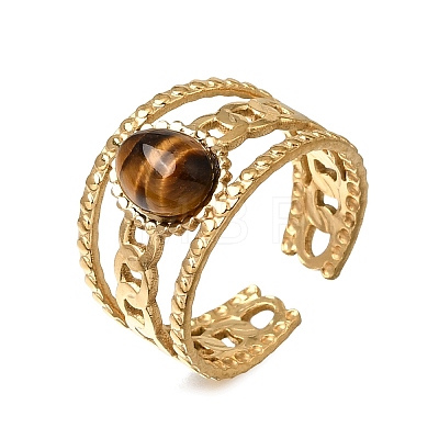 304 Stainless Steel Cuff Open Rings RJEW-F213-03G-11-1